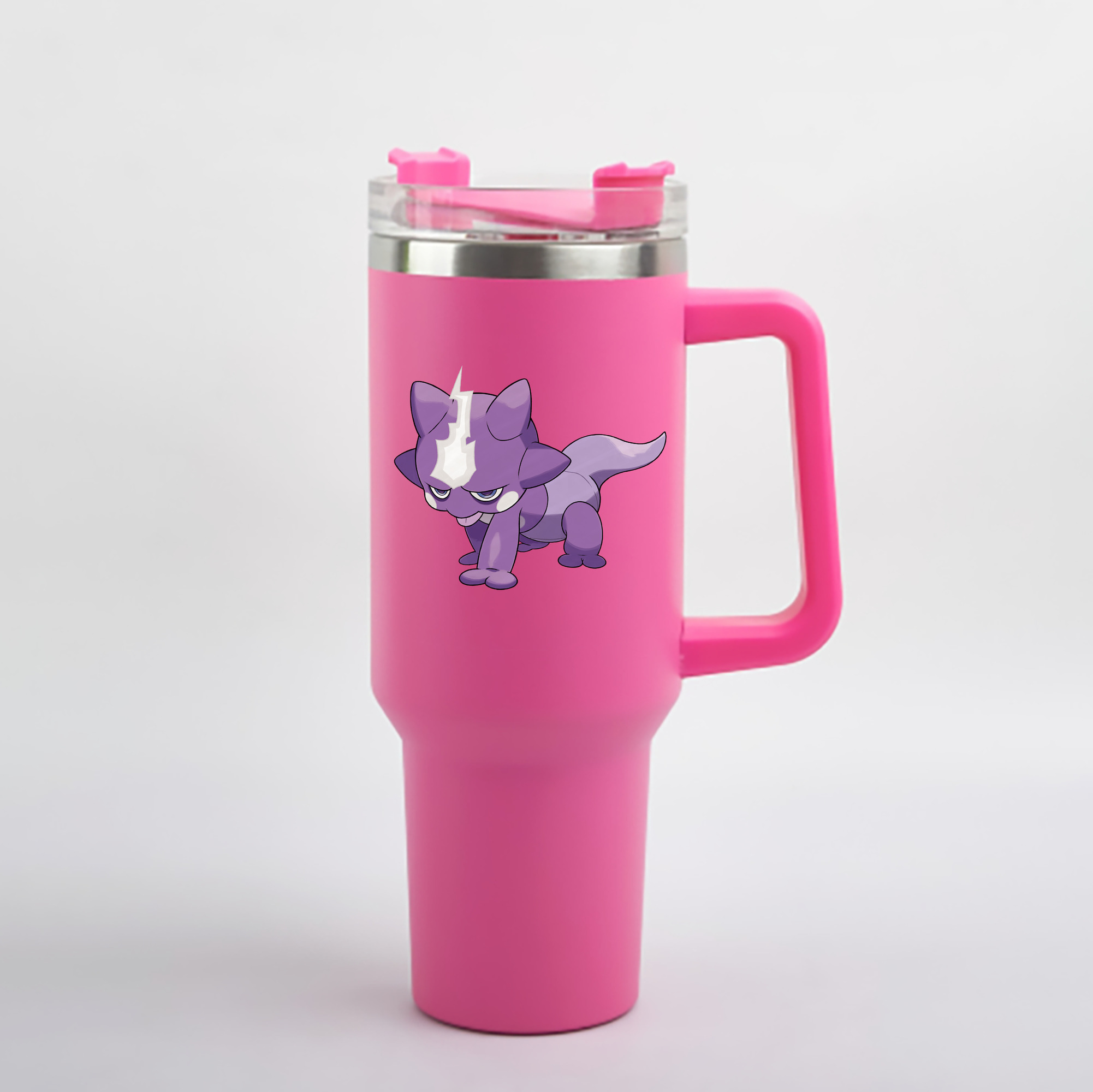 （画像用） ポケットモンスター Pokémon 1200mL車用タンブラー - クリスタルステッカー（プラスチックストロー付き）